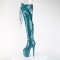 Flamingo-3021GP - Teal Glitter Patent
