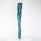 Flamingo-3021GP - Teal Glitter Patent