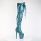 Flamingo-3021GP - Teal Glitter Patent