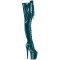 Flamingo-3021GP - Teal Glitter Patent