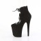 Flamingo-800-22 - Black Faux Suede