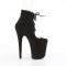 Flamingo-800-22 - Black Faux Suede