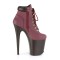 Flamingo-800TL-02 - Burgundy Nubuck Faux Leather Dark Brown Ma  