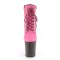 Flamingo-800TL-02 - Pink Nubuck Faux Leather Dark Brown Mat  