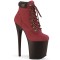 Flamingo-800TL-02 - Wine Nubuck Faux Leather Dark Brown Matte  
