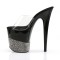 FLAMINGO-801-3 - Clear Black Pewter Rhinestones