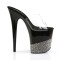 FLAMINGO-801-3 - Clear Black Pewter Rhinestones