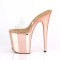 Flamingo-801 - Clear Rose Gold Chrome  