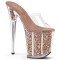 Flamingo-801G - Clear Rose Gold Glitter  