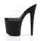 Flamingo-801Sdg - Clear/Black Glitter