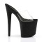 Flamingo-801Sdg - Clear/Black Glitter