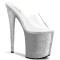 Flamingo-801Sdg - Clear/Silver Glitter