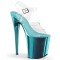 FLAMINGO-808 - Clear Turquoise Chrome