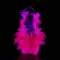 Flamingo-808F - Clear Neon Pink Marabou Feather  