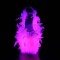 Flamingo-808F - Clear Neon Pink Marabou Feather  