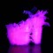Flamingo-808F - Clear Neon Pink Marabou Feather  
