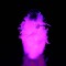 Flamingo-808F - Clear Neon Pink Marabou Feather  