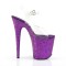Flamingo-808LG - Clear Purple Holo Glitter