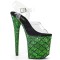 Flamingo-808MSLG - Clear Green Multi Glitter