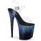 Flamingo-808SS - Clear Black Blue Multi Glitter  