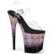 Flamingo-808SS - Pink Glitter on Black