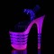 Flamingo-808UVLN - Clear Neon Bubble Gum Pink Glitter  