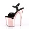 Flamingo-809 - Black Pat Rose Gold Chrome  