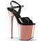 Flamingo-809 - Black Pat Rose Gold Chrome  