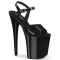 Flamingo-809GP - Black Glitter Patent Matching