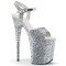 Flamingo-810LG - Silver Glitter  