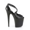 Flamingo-821 - Black Faux Leather Matte  