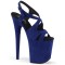 Flamingo-831FS - Royal Blue Faux Suede Su  