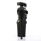 FLAMINGO-858 - Black Faux Leather Black Matte