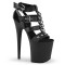 FLAMINGO-858 - Black Faux Leather Black Matte