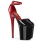 Flamingo-868 - Black Red Patent