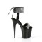 Flamingo-870 - Black Patent Rhinestones
