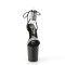 Flamingo-870 - Black Faux Leather Rhinestones Matte