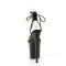 Flamingo-870 - Black Faux Leather Rhinestones Matte