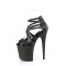 Flamingo-877 - Black Faux Leather Matte