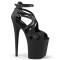 Flamingo-877 - Black Faux Leather Matte