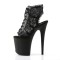 FLAMINGO-896LC - Black Mesh Lace Black Matte