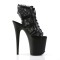 FLAMINGO-896LC - Black Mesh Lace Black Matte
