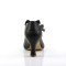 Flapper-11 - Black Faux Leather  