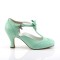 Flapper-11 - Mint Faux Leather  