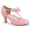 Flapper-11 - Pink Faux Leather  