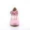 Flapper-11 - Pink Faux Leather  