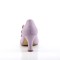 Flapper-35 - Lavender Faux Leather  