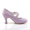 Flapper-35 - Lavender Faux Leather  