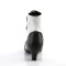 Bordello Flora-1023 - White-Black Pu