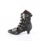 Flora-1035 - Black Vegan Leather